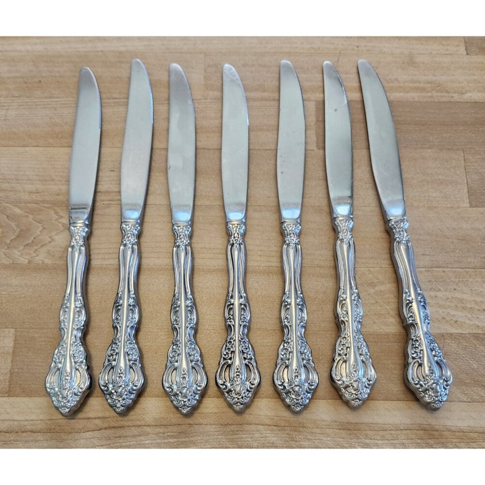 Oneida Michelangelo Knife Lot (7) Butter Knives Flatware Cutlery Stainless Steel